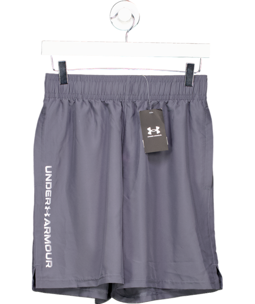 Under Armour Grey Woven Wordmark Shorts UK S