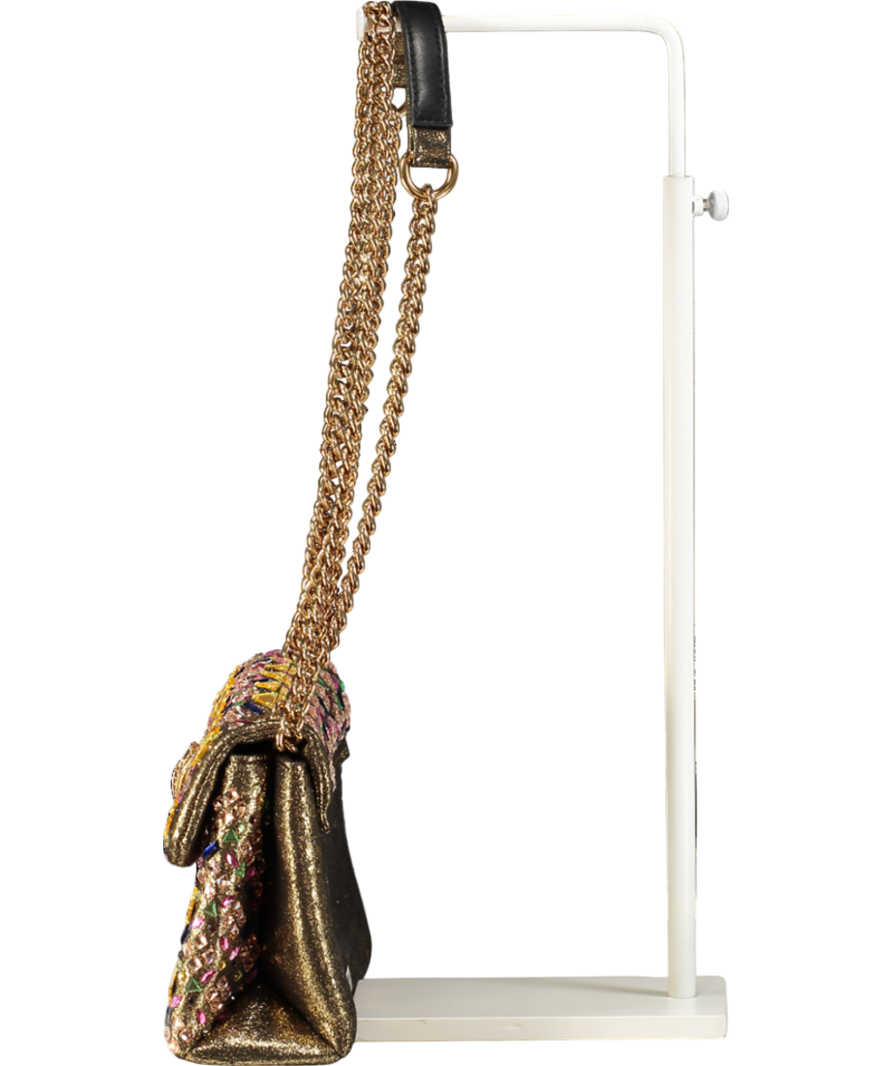 Kurt Geiger Metallic Medium Kensington Bag