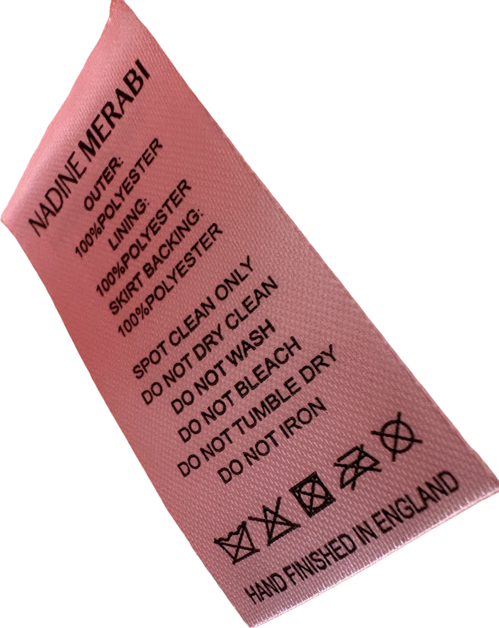 Nadine Merabi Pink Maisy 3d Floral Embroidered Structured Dress UK 10