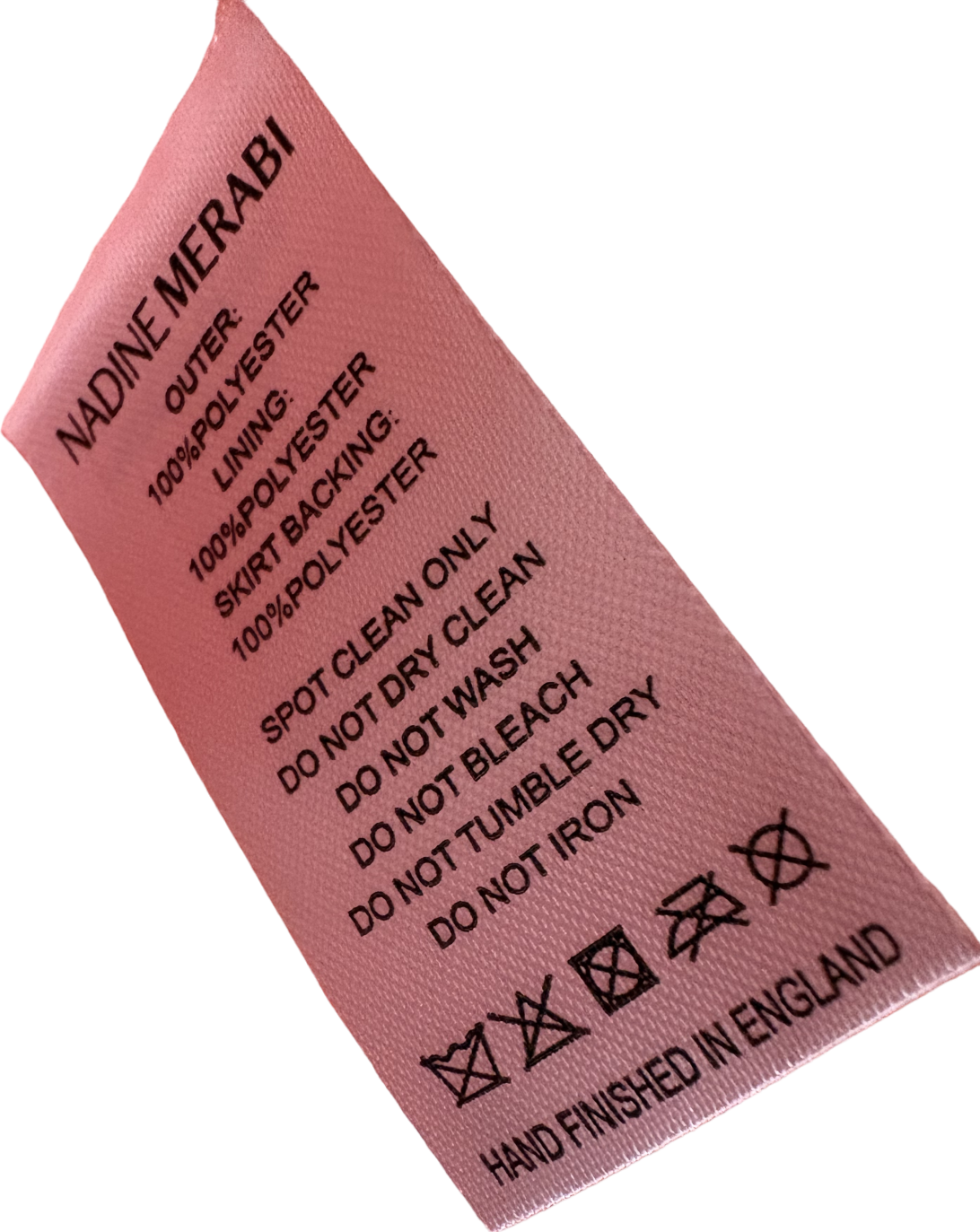 Nadine Merabi Pink Maisy 3d Floral Embroidered Structured Dress UK 10