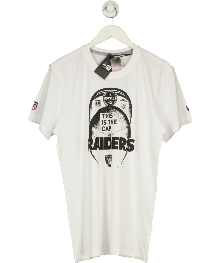 New Era White Nfl Cap Classic Raiders T-shirt UK M