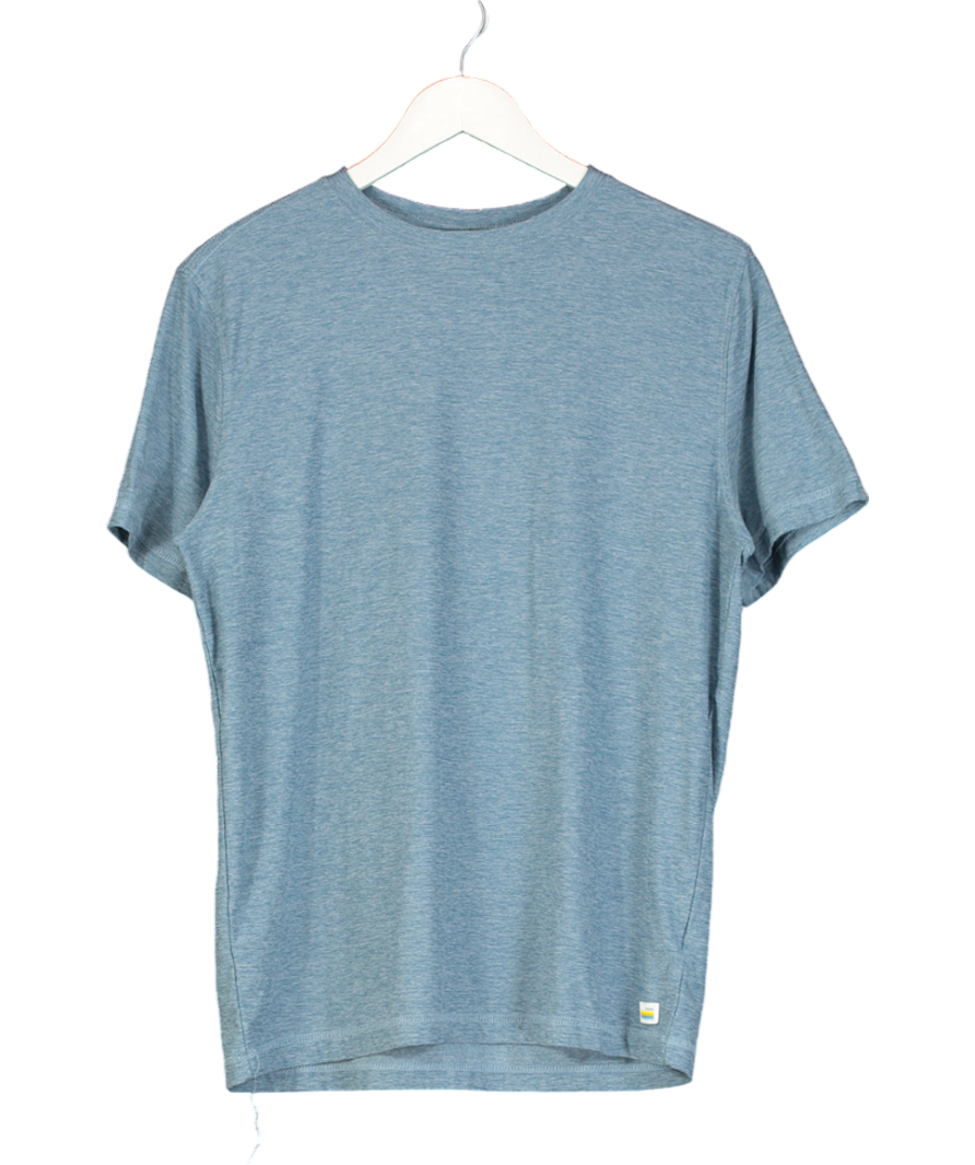Vuori Blue Current Tech Tee Men's Performance Shirt UK M
