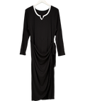curvzy Black Ribbed Long Sleeve Split Hem UK XXXL