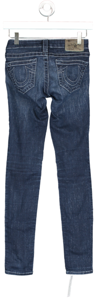 True Religion Blue Halle Skinny Jean UK XXS