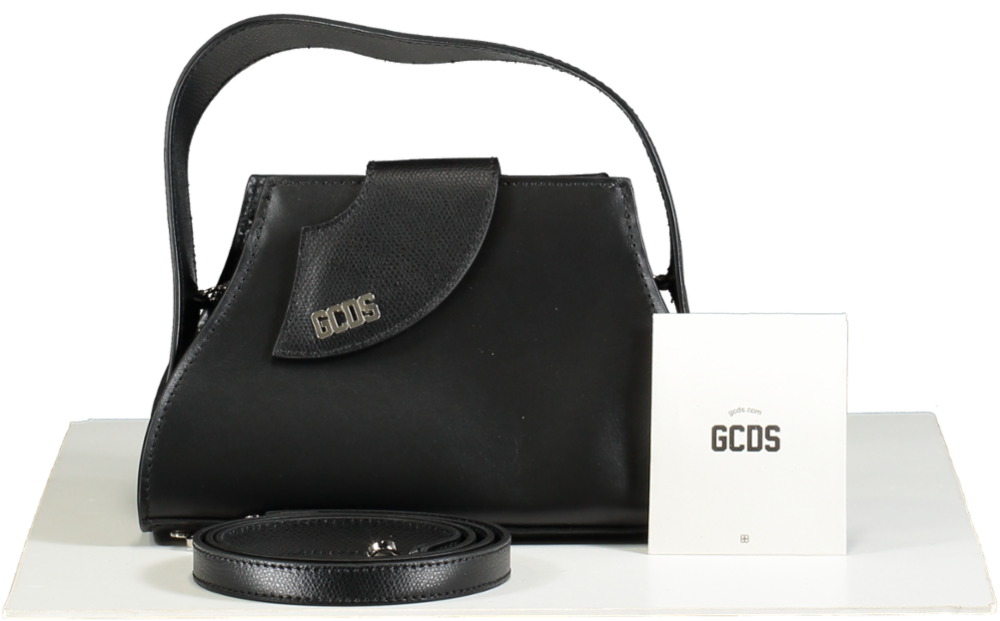 GCDS Black Seaweed Mini Handbag