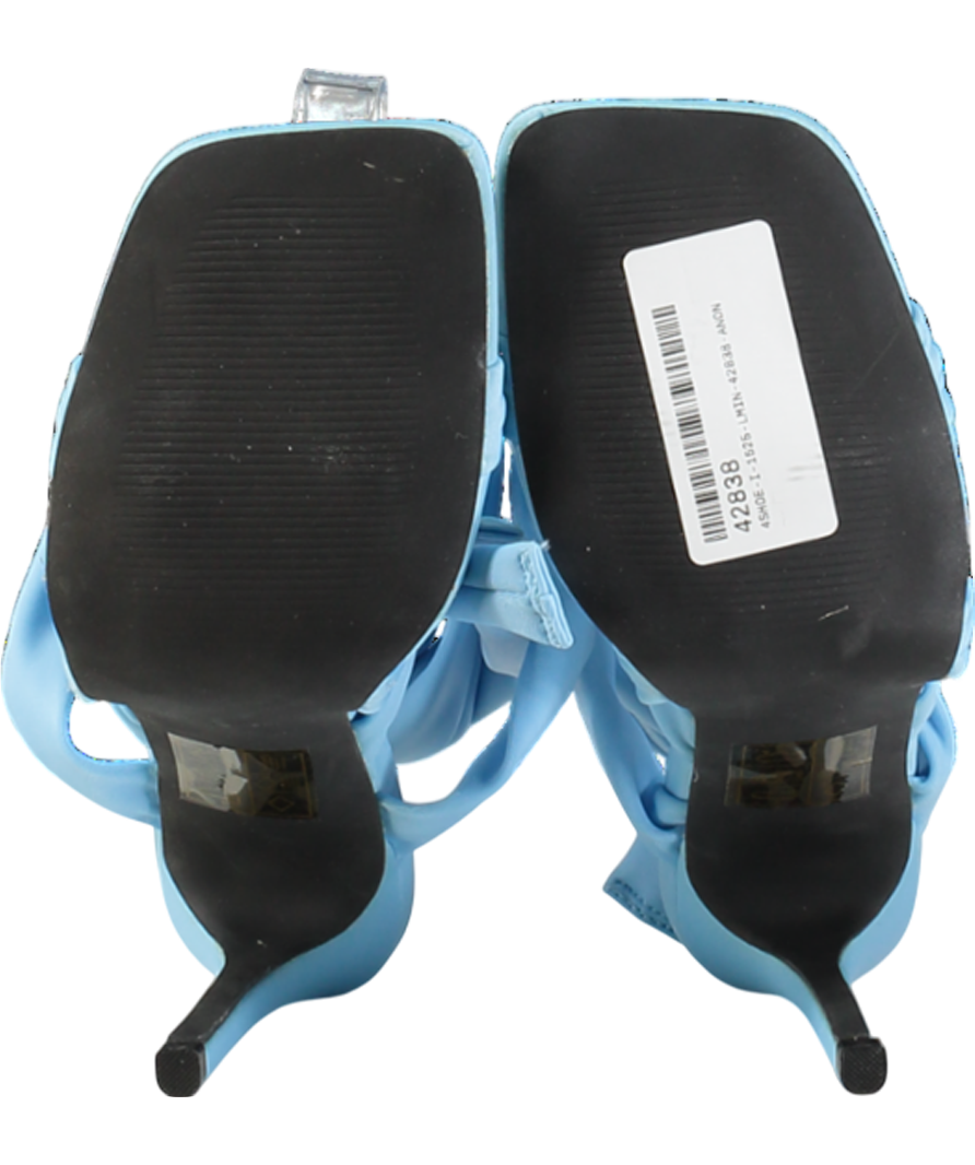 Public Desire Blue Strappy Lace Up Stiletto Heels UK 5 EU 38 👠