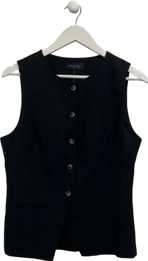 White Fox Black At The Races Vest UK XL