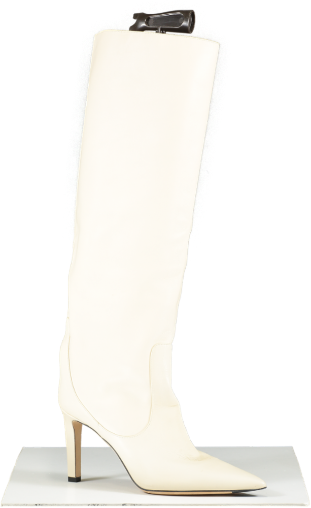 Jimmy Choo Cream Mavis 85 Boots UK 7 EU 40 👠