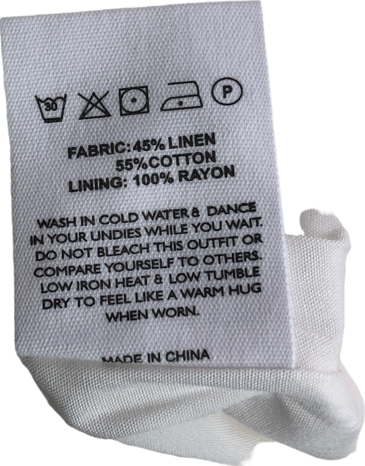 pepper mayo White Tiona Linen Shorts UK 12