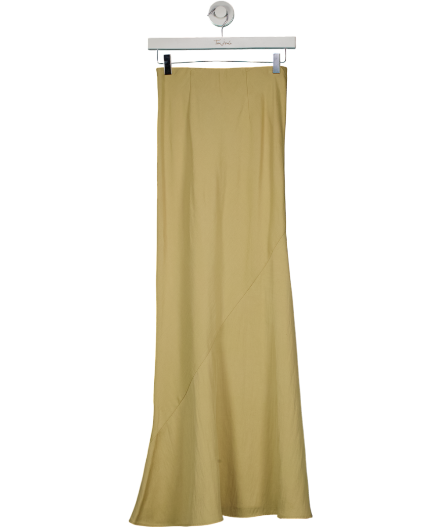 H&M Beige Asymmetric Seam Maxi Skirt UK XS