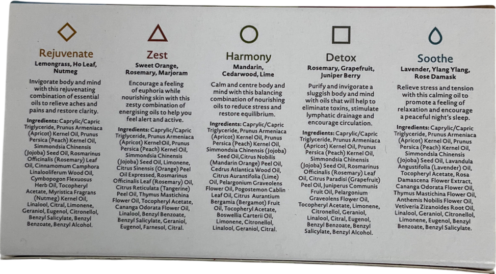 elemental herbology Bath & Body Oils 5 x 10ml