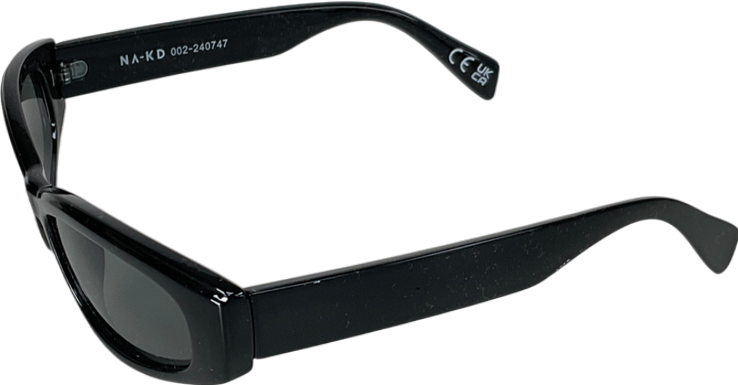 NA-KD Black Slim Sunglasses One Size