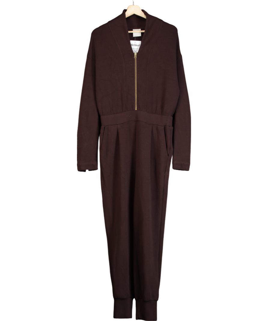 Varley Brown Talia Jumpsuit UK M