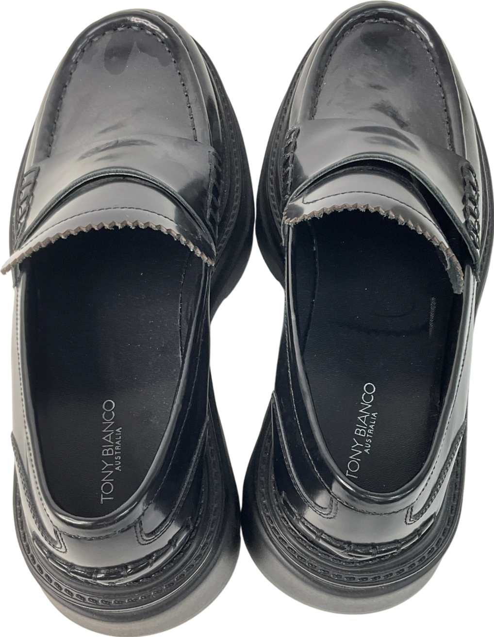 tony bianco Black Zomp Loafer UK 7 EU 40 👠