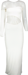 Natalie Rolt White Viktoria Dress UK XS