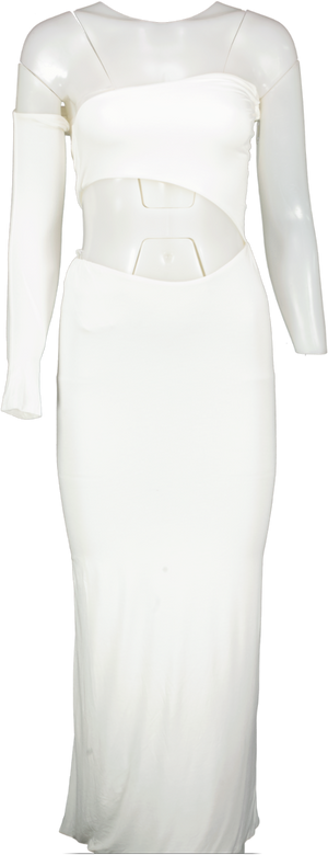 Natalie Rolt White Viktoria Dress UK XS
