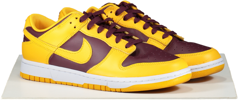 Nike Yellow Dunk Low Arizona State Trainers UK 9  👞