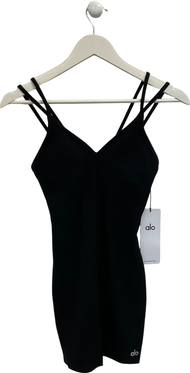 alo yoga Black Alosoft Suns Out Onesie UK XXS