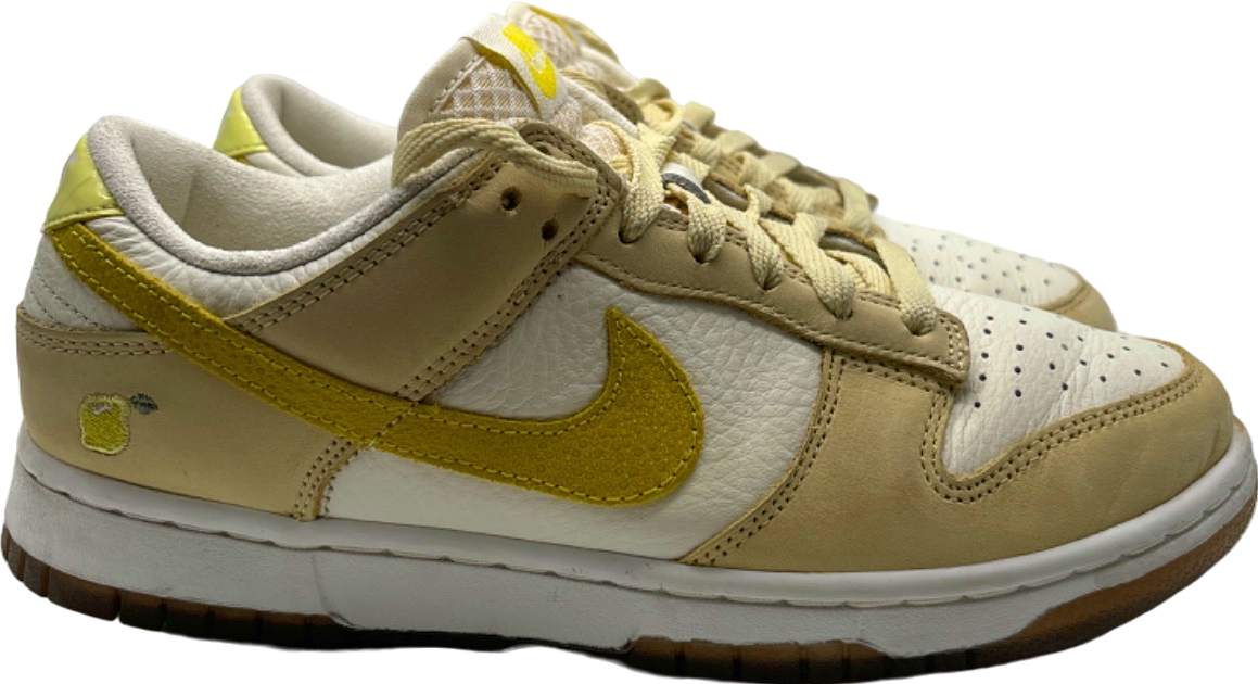 Nike Yellow/Beige Dunk Low Sneakers UK 5.5