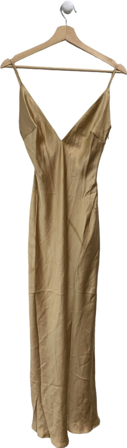 Pretty Lavish Bronze Jode Maxi Dress UK 6