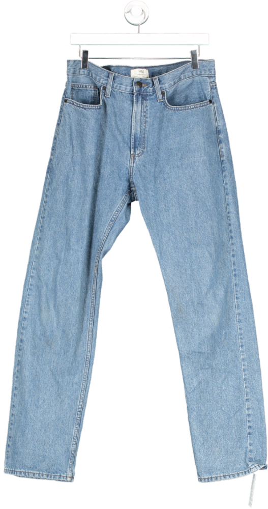 M&S Blue Straight Fit Jeans W34