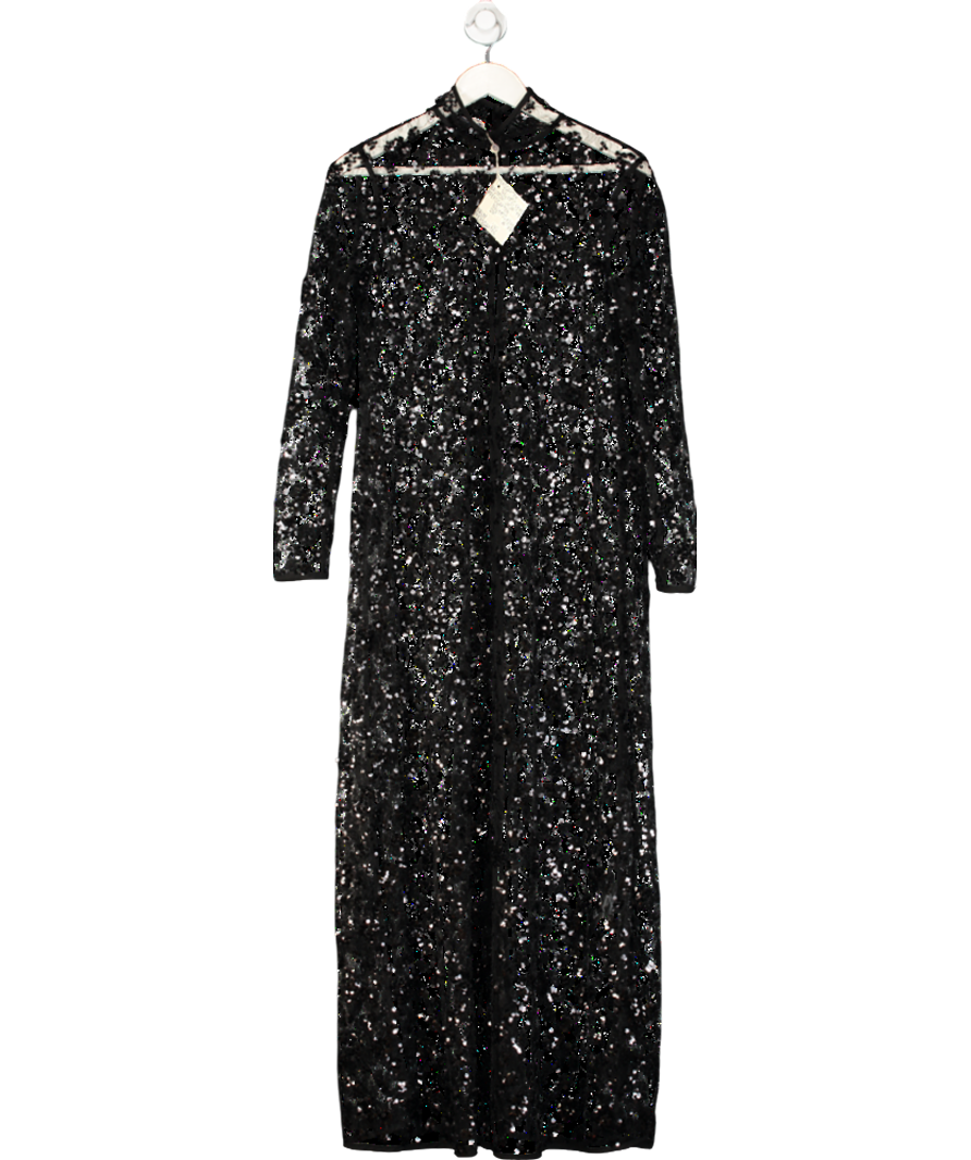 Baum Und Pferdgarten Black Adelia Sequin Dress UK 6