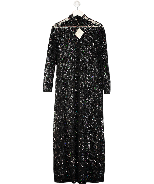 Baum Und Pferdgarten Black Adelia Sequin Dress UK 6