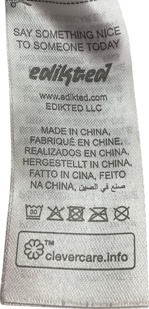 edikted Brown Faux Leather Pleated Mini Skort UK L