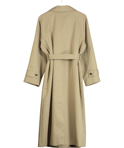 vergamot Beige Belted Hidden Button Trench Coat UK S/M