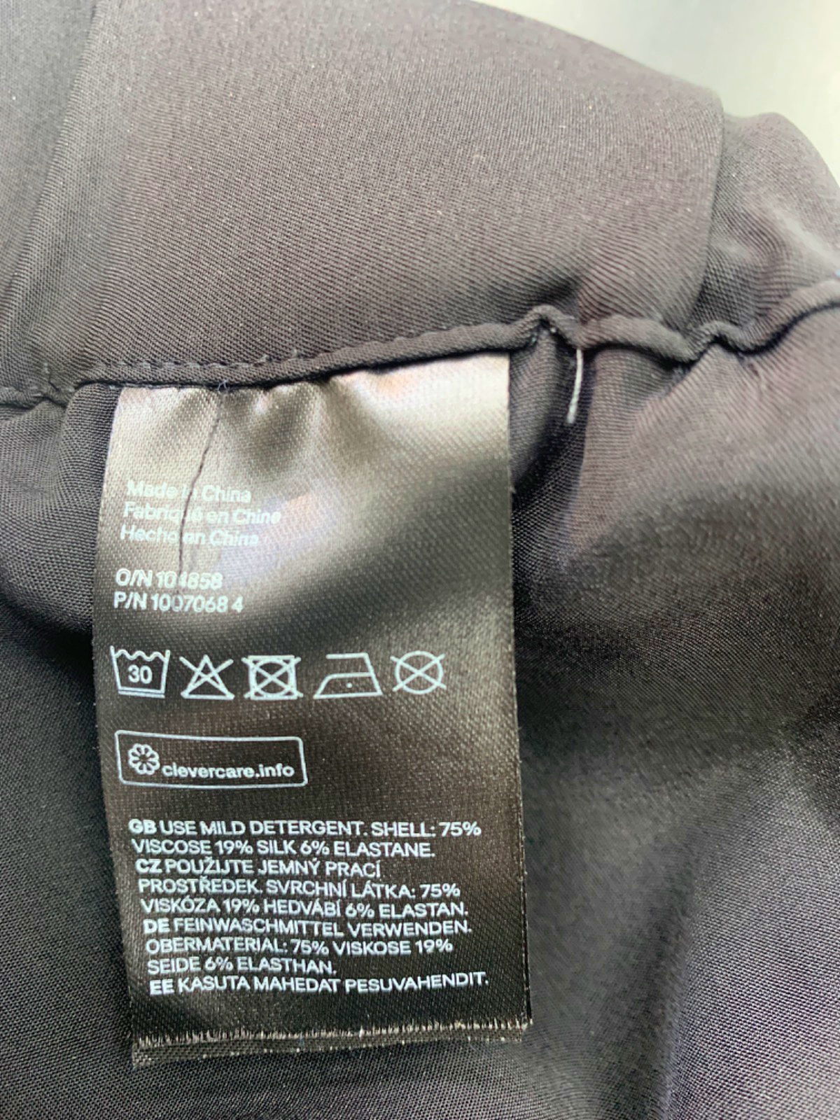 H&M Black Wide Leg Trousers UK 12