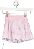 Chloé Pink Floral-print Tiered Skirt 6 Years