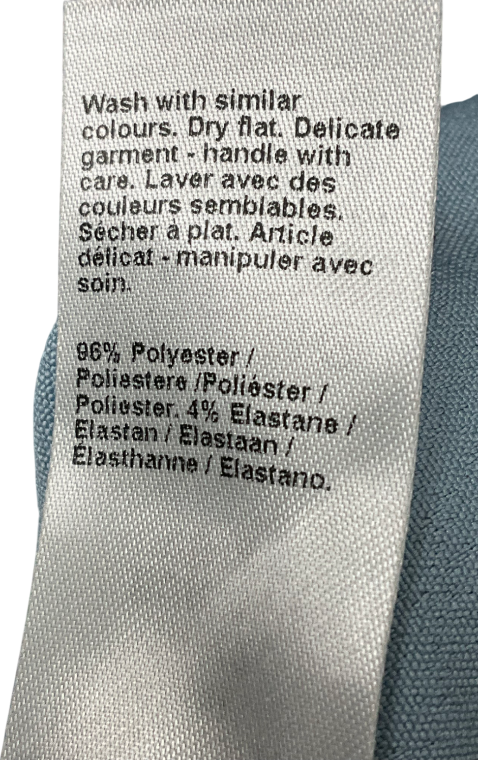 River Island Blue Straight Trousers UK 12