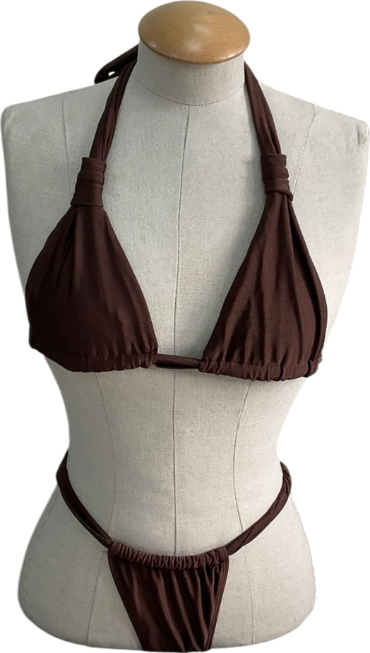 somerfield swim Brown Positano Top & Bottoms Bikini Set UK S