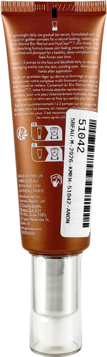 GATINEAU Golden Glow Gradual Tan Face Serum Medium/dark 50ml