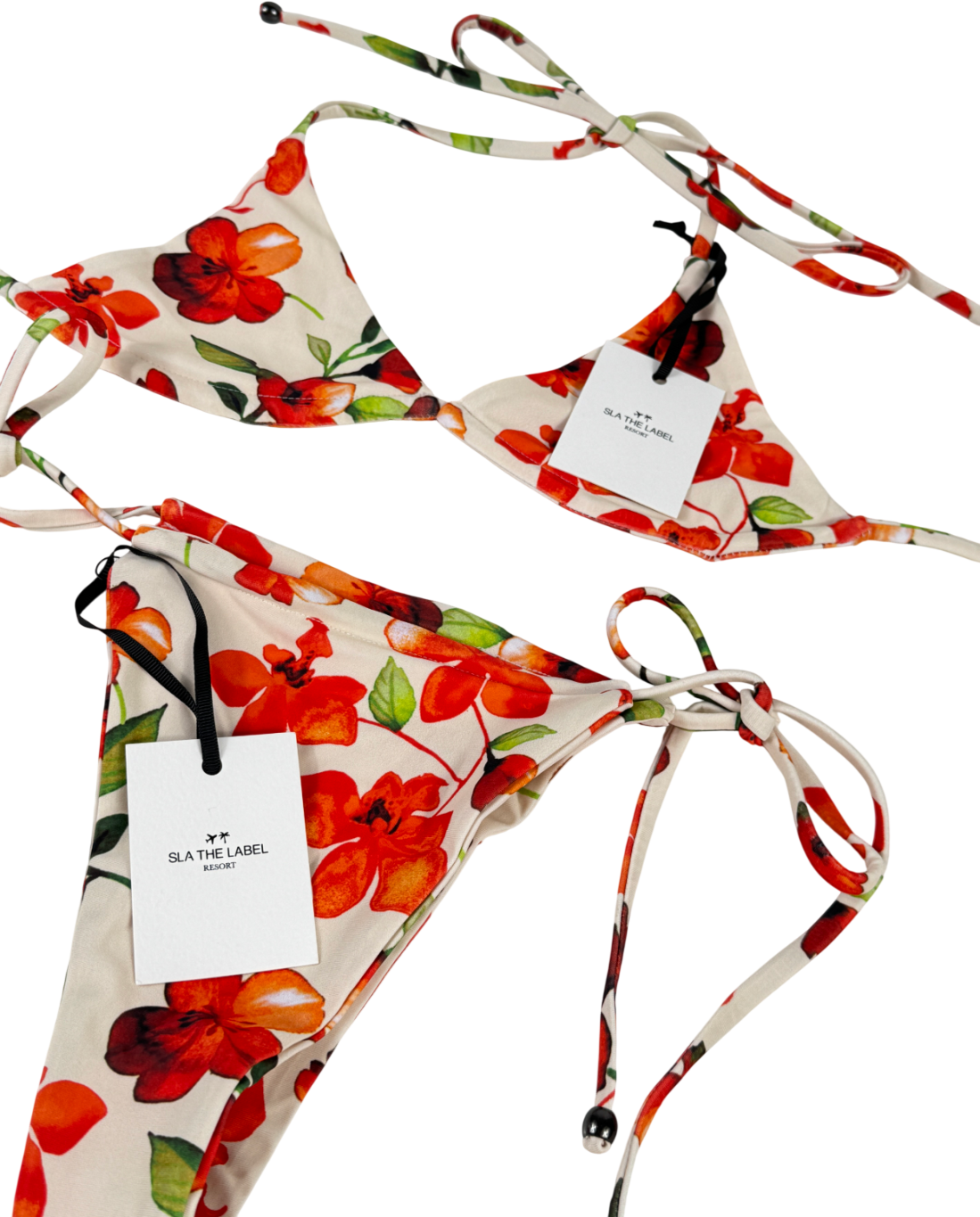 SLA the label Multicoloured 2-piece Capri Bikini Set UK S/M