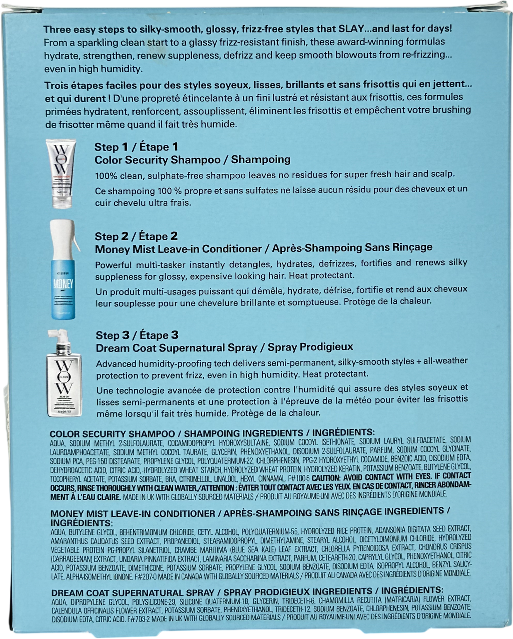 Color Wow Slay Anti-frizz Kit Universal 75ml, 200ml, 150ml