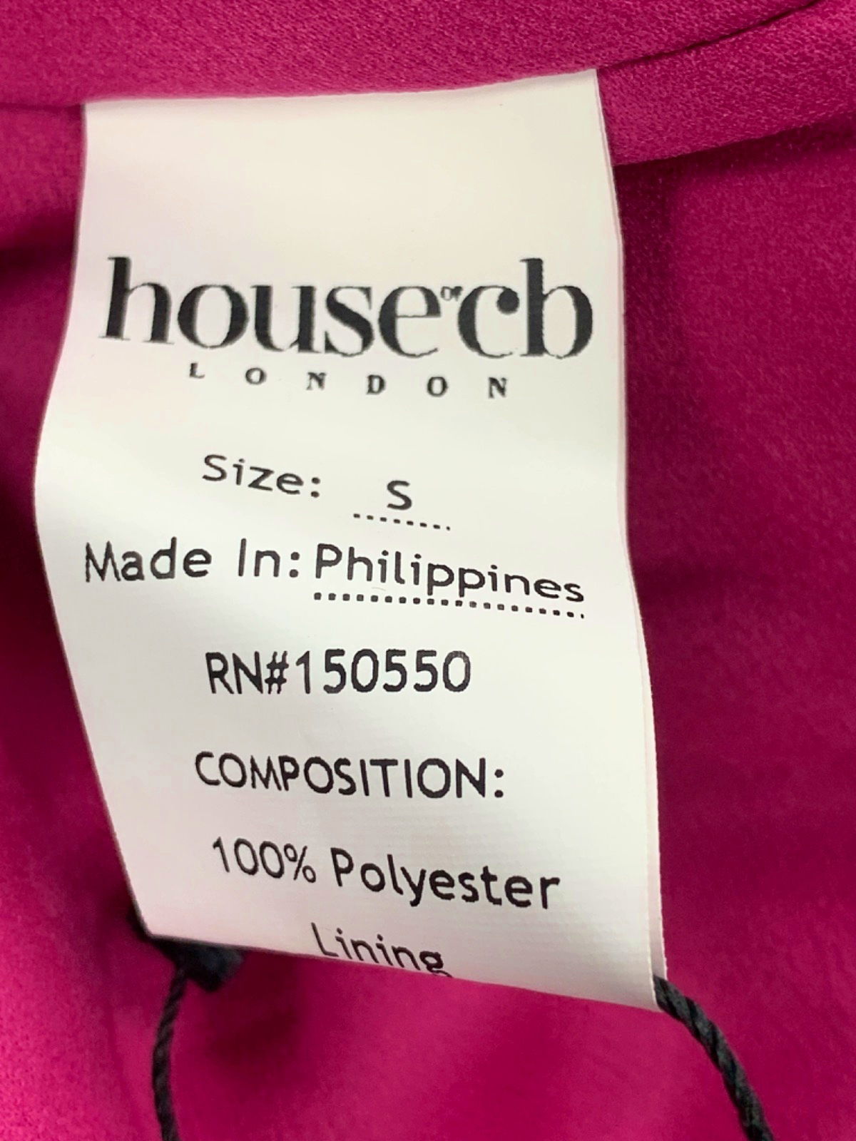 House Of CB Hot Pink Aida Dress UK S