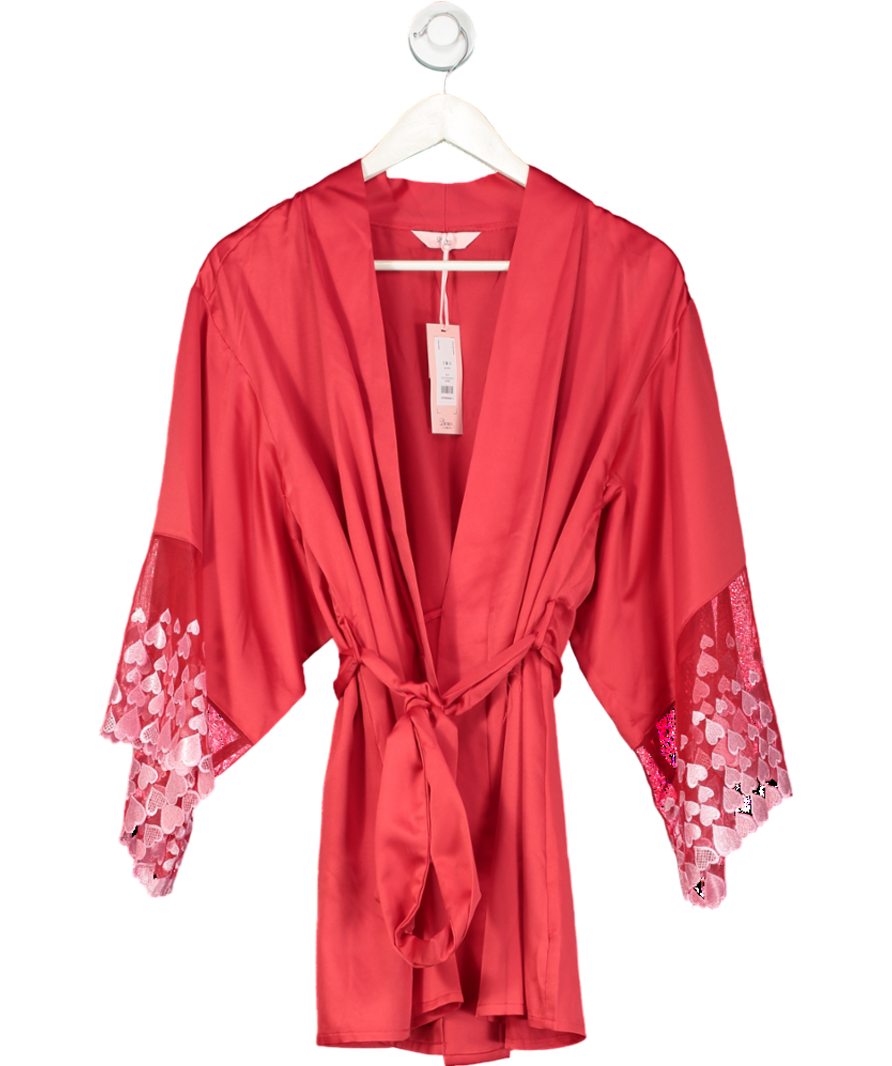 boux avenue Red Callie Heart Robe UK S