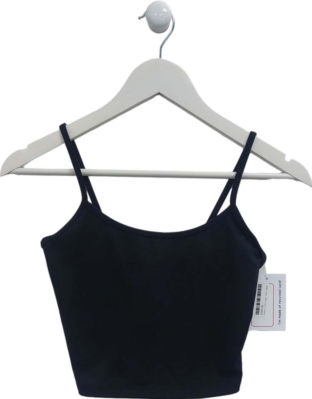 Saski Black Cropped Tank UK S