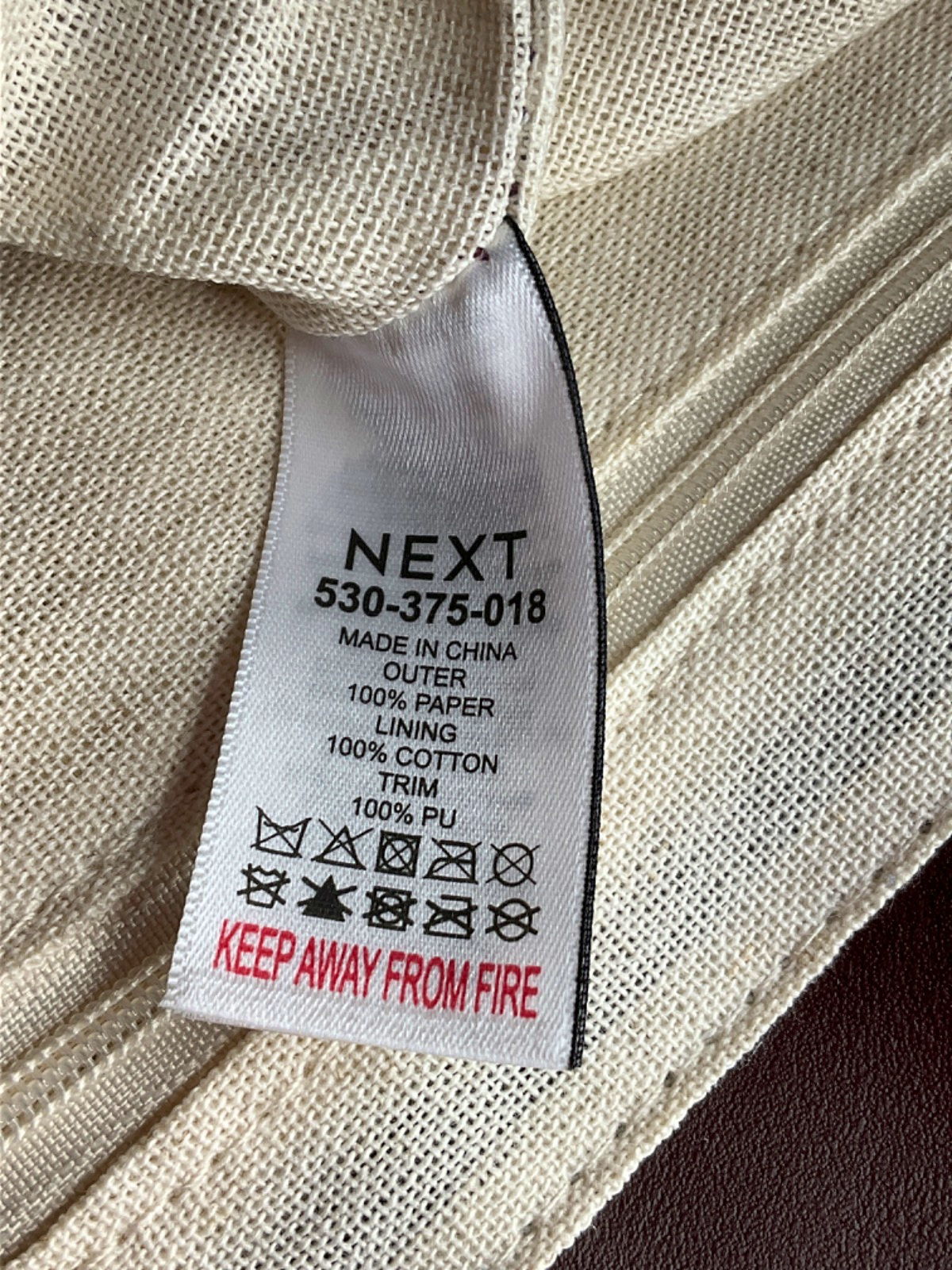 Next Beige Crochet Tote Bag