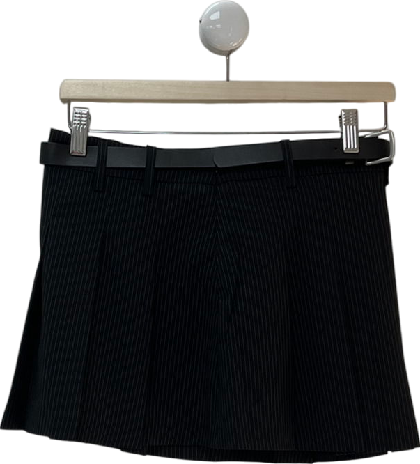 STEVE MADDEN Black Margo Pleated Mini Skirt UK 6