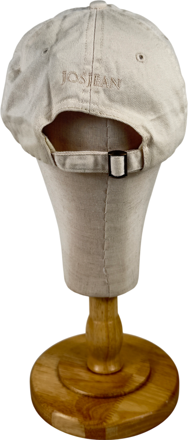 Josjean Cream Distressed Cap One Size