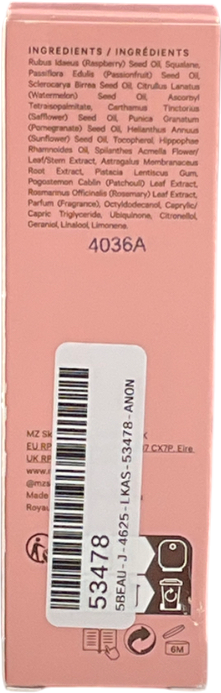 MZ Skin Reviving Antioxidant Facial Oil 30ml