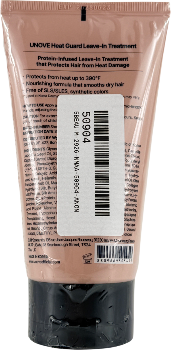 UNOVE Heat Guard Leave In Treatment 147ml