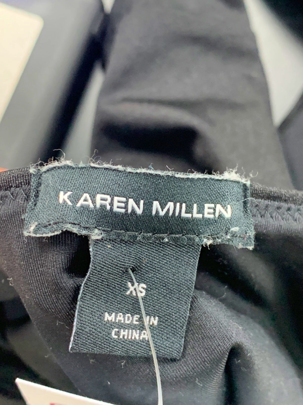 Karen Millen Black Cut-Out Swimsuit UK XS