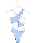 Evarae Blue Cross Neck Swimsuit UK 8