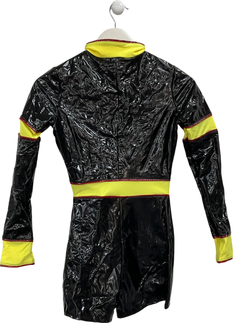 Fashion Nova Black Miss Blazin Hot Three Piece Costume Set UK XS/S