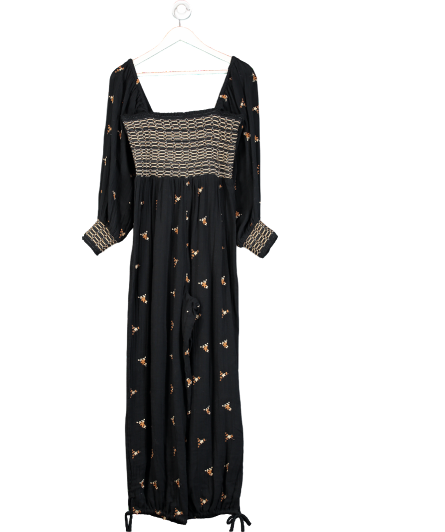 Free People Black Dahlia Jumpsuit UK XS
