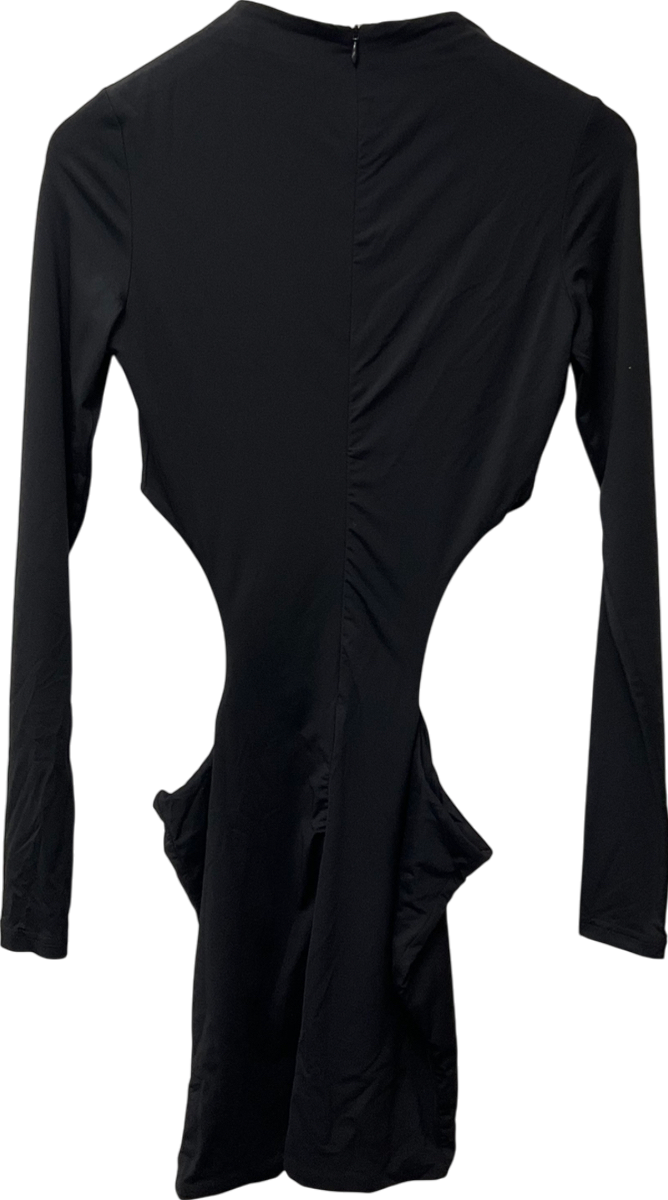Meshki Black Cut Out On The Hip Mini Dress UK M