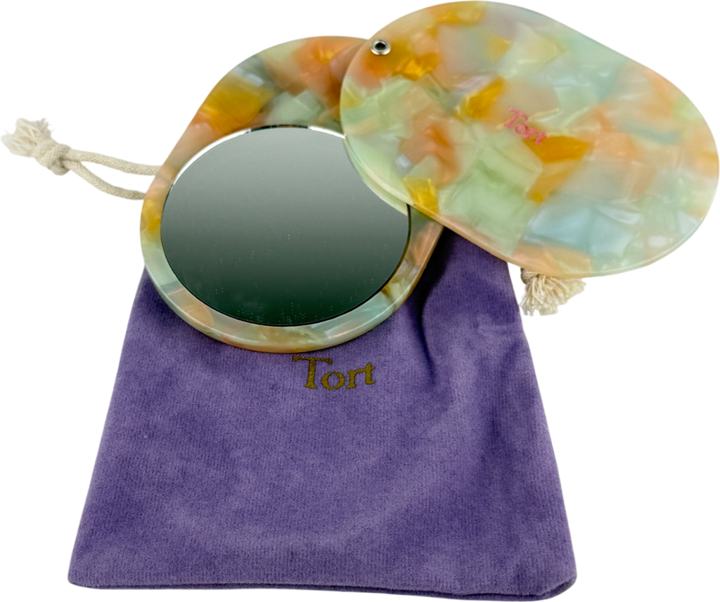 Tort Jaya Mirror In Pastel Marble Purple One size